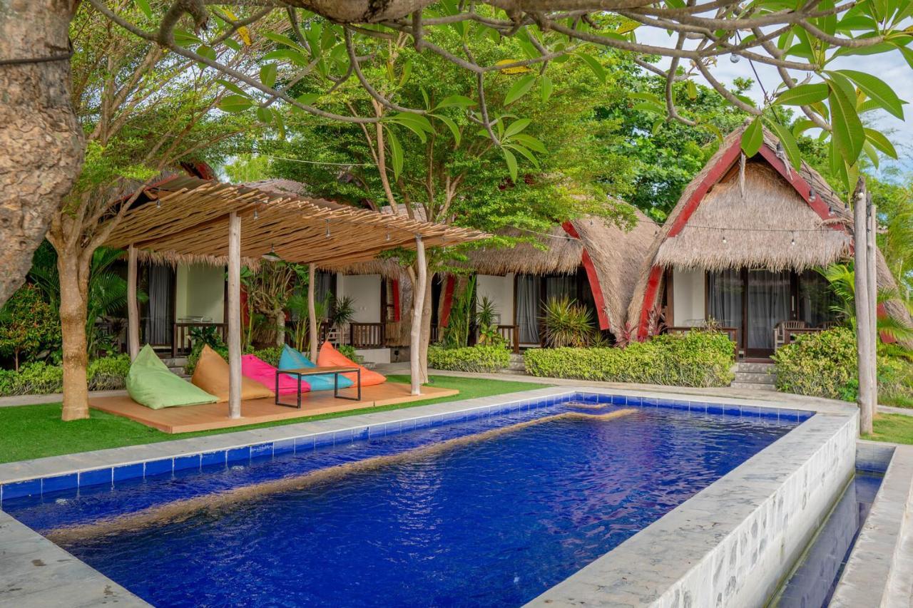 Krisna Bungalows And Restaurant Sekotong Exteriér fotografie