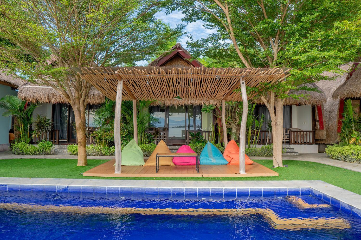 Krisna Bungalows And Restaurant Sekotong Exteriér fotografie