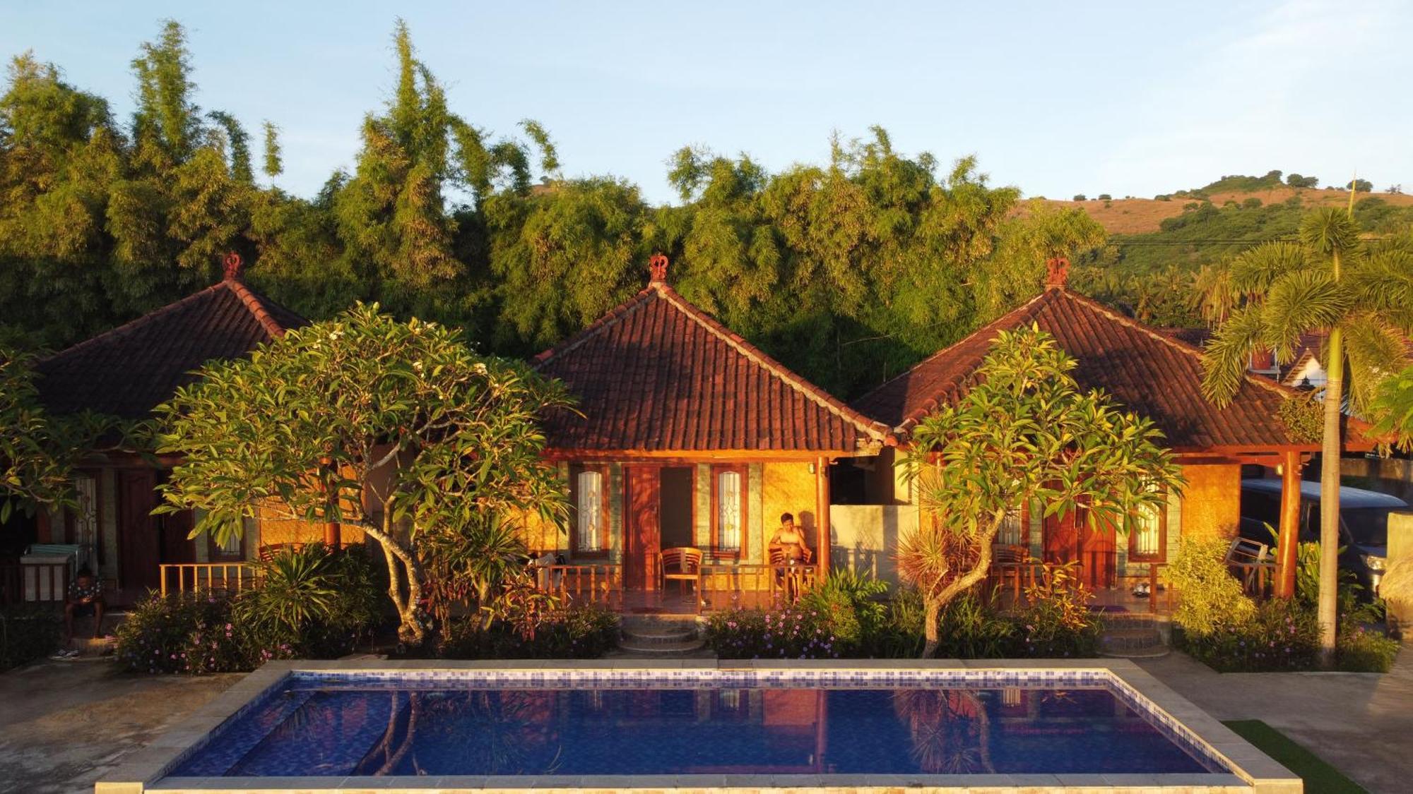 Krisna Bungalows And Restaurant Sekotong Exteriér fotografie